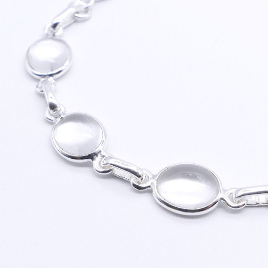 White Quartz - silver bracelet White Quartz - silver bracelet